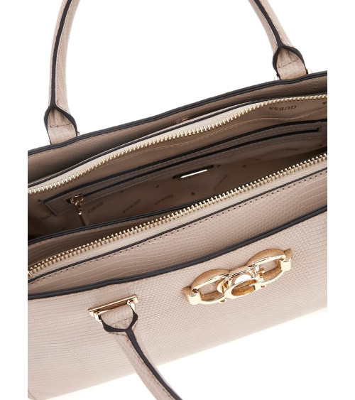GUESS Salinge Taupe Satchel - Stylish and Functional Handbag